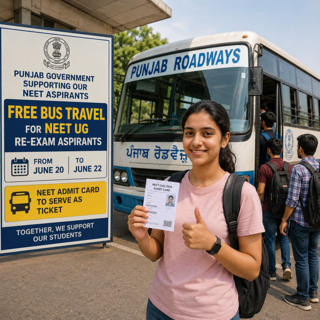 NEET Aspirants to Get Free Bus Travel in Punjab