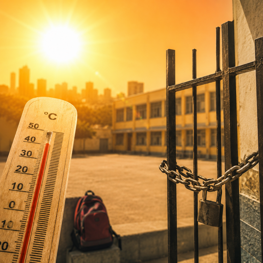 Schools Shut Early Amid Heatwave Alert